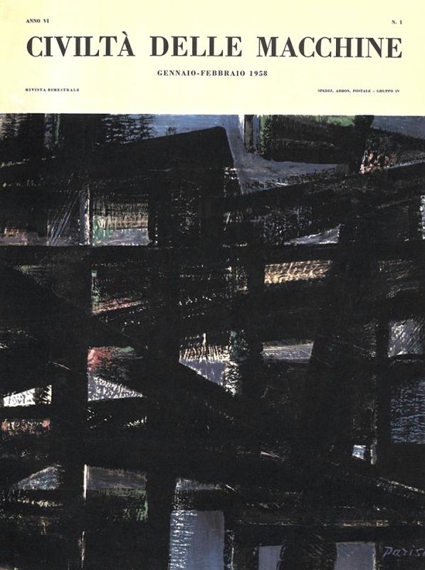 Copertina, una composizione di Vittorio Parisi, gennaio - febbraio 1958, anno VI, n. 1