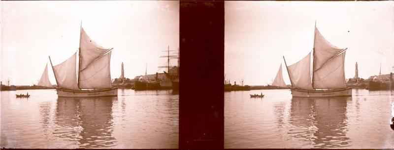 Porto. Barca a vela e Lanterna (originale)
