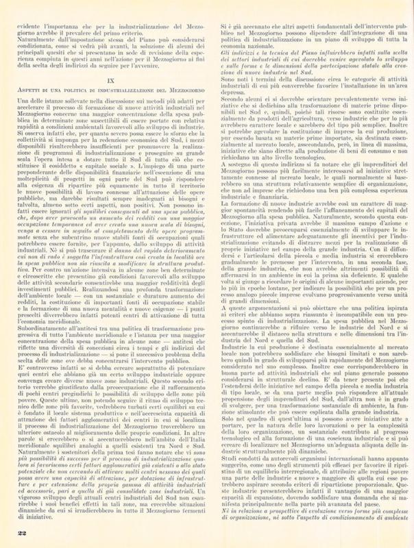 L'industrializzazione del mezzogiorno di Leo Solari, marzo-aprile 1956, anno IV, n. 2, p. 22