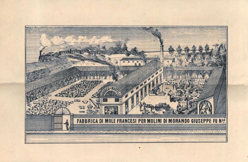 Fabbrica di mole francesi per molini - illustrazione