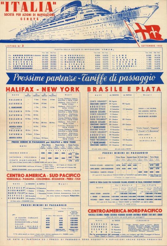 Italia Società di Navigazione - Pubblicità