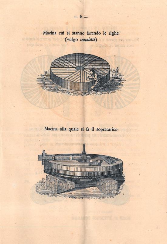 Fabbrica di mole francesi per molini - macina in fabbricazione