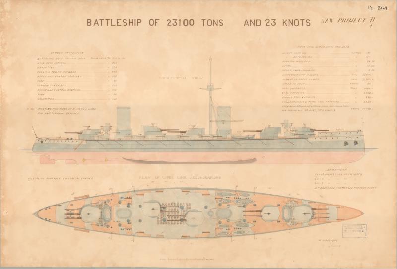 Nave da battaglia da 23.100 t.