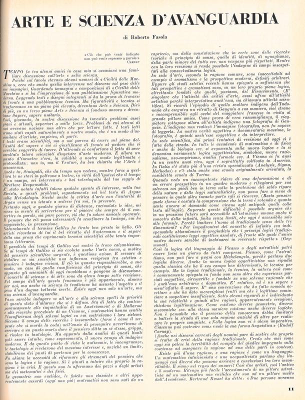 Editoriale di Roberto Fasola - marzo 1955, anno III, n. 2, p. 11