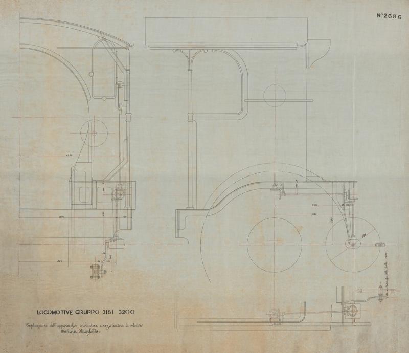 Locomotive Gruppo 3151 - 3200 - Applicazione dell'indicatore e registratore di velocità