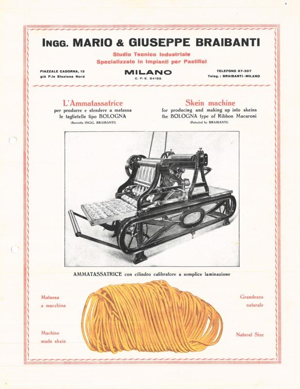 Macchinario per pastifici - ammassatrice