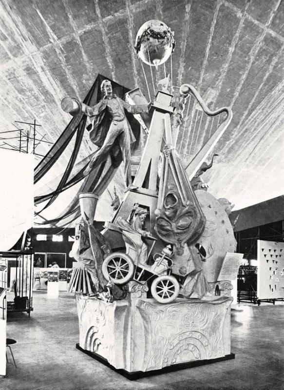 Il costume sociale ed estetico agli inizi del secolo in una interpretazione simbolica dell'esposizione mondiale del 1900, ottobre 1961, anno IX, n. straordinario, p. 35