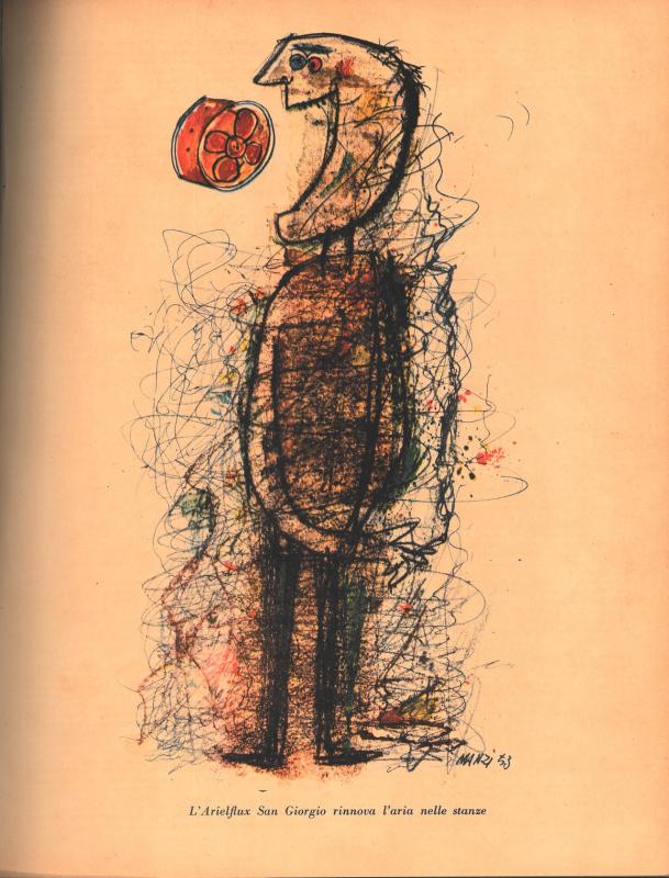 Terza copertina - L'Arieflux San Giorgio rinnova l'aria nelle stanze - di Riccardo Manzi,  gennaio 1954, anno II, n. 1