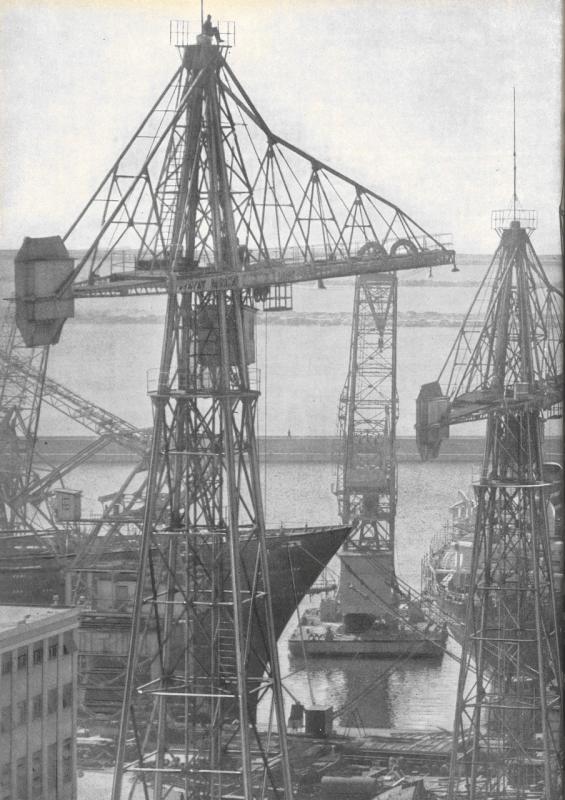 Quarta di copertina-  La  darsena del cantiere di Sestri, n. 16, anno VI, 1959