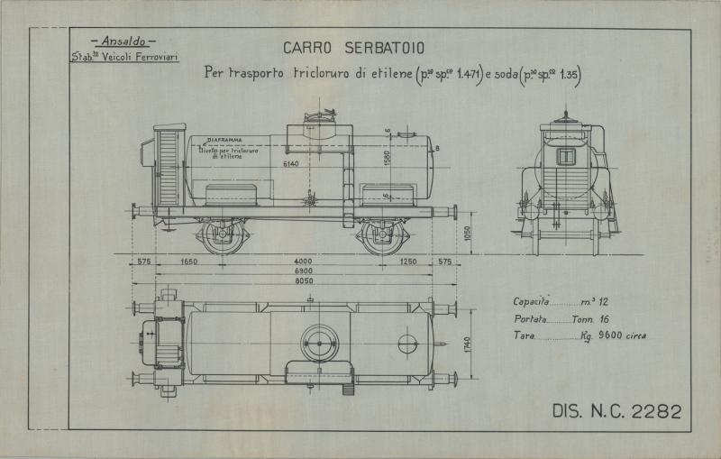 Officine Veicoli Ferroviari - Carro serbatoio
