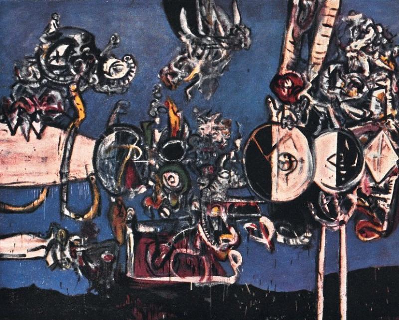 Alan Davie "Sacrifice" (1956), maggio - giugno 1960, anno VIII, n. 3, p. 15
