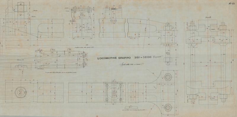 Locomotive Gruppo 3151 - 3200 - Guida della testa a croce