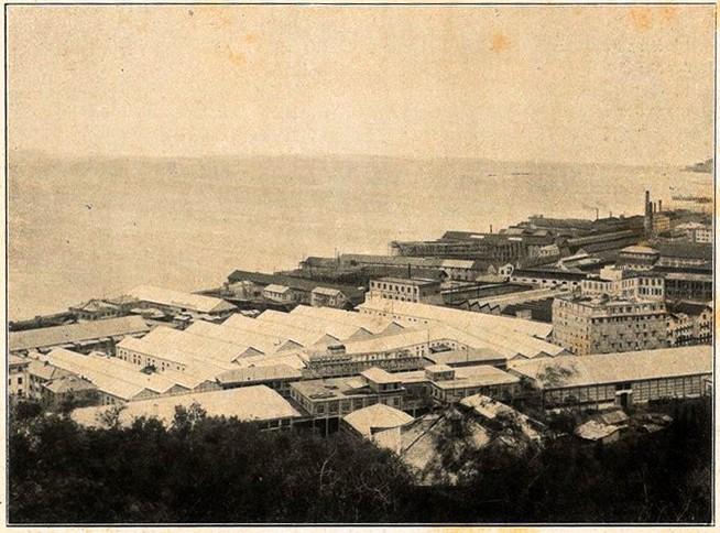 Veduta dall'alto del Cantiere Aeronautico N.1 Borzoli