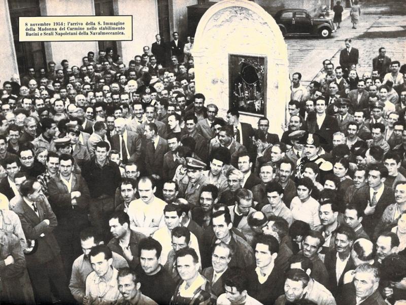 Seconda di copertina - "Arrivo della Madonna del Carmine" - gennaio 1955, anno III, n. 1