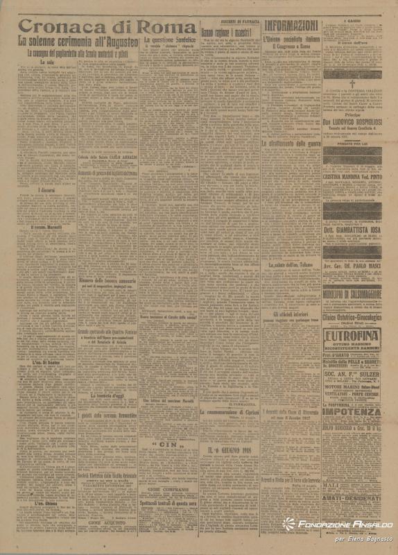 Il Giornale d'Italia, 02.06.1918, p. 2