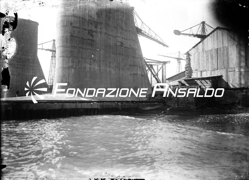 Genova - Cantieri Navali Ansaldo di Sestri Ponente - danni da eventi metereologici