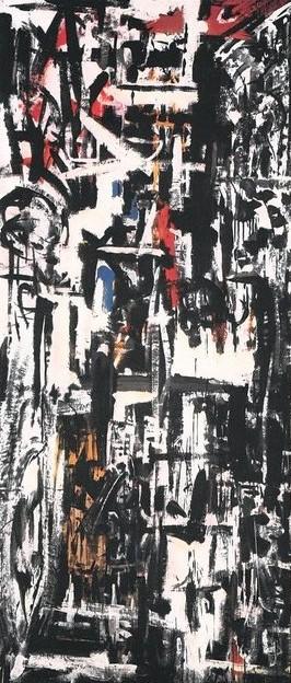 Emilio Vedova "Immagine del tempo n. 2" (1957), marzo - aprile 1961, anno IX, n. 2, p. 41