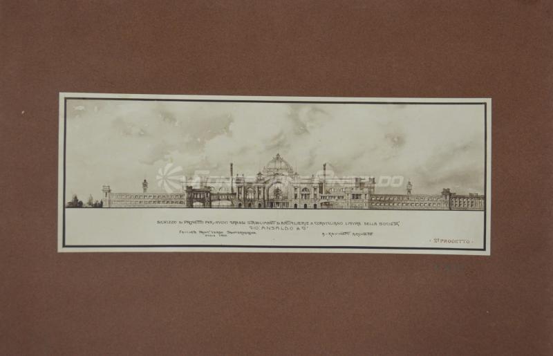 Ansaldo - progetti architettonici di Adolfo Ravinetti, tav. 9