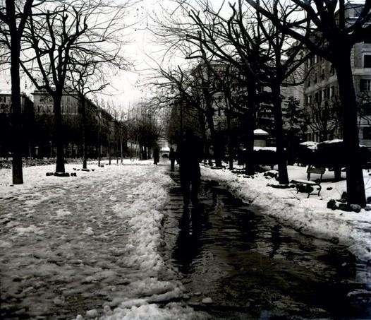 Corso Torino. Nevicata (taglio)