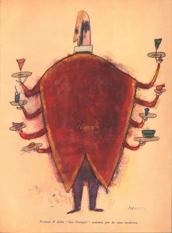 Terza di copertina, "Proteus B della San Giorgio" di Riccardo Manzi - novembre 1953, anno I, n. 6