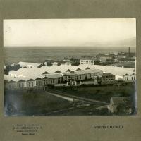 Veduta dall'alto dei Cantieri aeronautici Ansaldo n. 1 di Borzoli (mare)