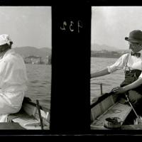 Pesca con la lenza in barca (originale)