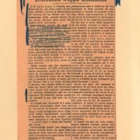 Articolo giornalistico riguardante i lavori di Via Milano