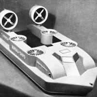 Veicolo sperimentale anfibio a "cuscino d'aria" per operazioni da sbarco allo studio da parte della marina statunitense, settembre - ottobre 1962, anno X, n. 5, p. 63