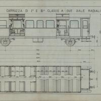 Officina Veicoli Ferroviari - Carrozza di I e III classe a due sale radiali