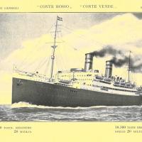 Illustrazione del Conte Verde in navigazione