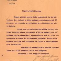 Lettera Banca d'Italia, 31 gennaio 1918
