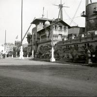 Padiglione della Regia Marina. Arsenale visto di fianco (taglio)