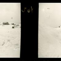 Ludovico Maria Chierici con l'amico Canepa nella neve (originale)