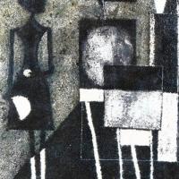 Franco Gentilini "Figura con tavolini" (1959), marzo - aprile 1962, anno X, n. 2, p. 41