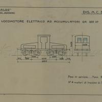 Locomotore elettrico ad accumulatori da 300 HP