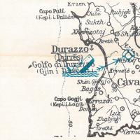 Il punto in cui "l'Antonietta Costa" affondò il 15 gennaio 1941