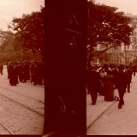 Addobbi in piazza Corvetto (originale)
