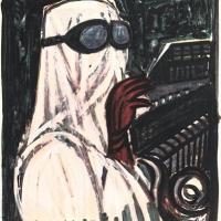 Giuseppe Migneco "Rituale intorno alla macchina" (1962), settembre - ottobre 1962, anno X, n. 5, p. 38