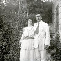 Amalia Manara e i coniugi Olga Franzoni e Alfredo Gianelli (taglio)