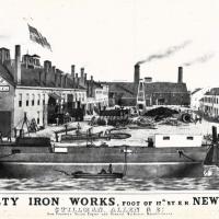 Una delle prime litografie sull'industria pesante pubblicata nel 1859, maggio - giugno 1960, anno VIII, n. 3, p. 36