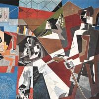 Gino Severini, uno dei sette grandi pannelli decorativi nell'atrio del palazzo dei congressi all'EUR di Roma, gennaio - febbraio 1961, anno IX, n. 1, p. 41