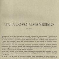 Un nuovo umanesimo, di Ugo Spirito, settembre - ottobre 1961, anno IX, n. 5, p. 17