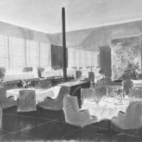 Federico Costa - Prospettiva di studio della sala da pranzo di prima classe