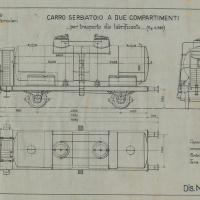 Officina Veicoli Ferroviari - Carro serbatoio a due compartimenti