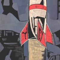 "Partenza di un razzo" di Corrado Cagli,  settembre 1953, anno I, n. 5 - p. 58