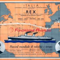 Rex (t/n) - attestato commemorativo della conquista Nastro Azzurro