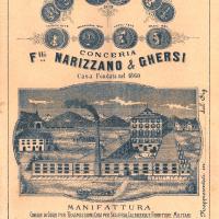 Conceria Fratelli Narizzano & Ghersi - casa fondata nel 1860 - Manifattura cinghie di cuoio per trasmissioni cuoi per selleria, calzoleria e forniture militari. Opificio a vapore di Genova - copertina