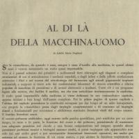 Al di là della macchina-uomo, di Achille Mario Dogliotti, marzo - aprile 1961, anno IX, n. 2, p. 17