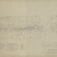 Locomotiva 1-4-2.1 - Insieme schematico