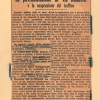 Articolo giornalistico riguardo i lavori della  nuova pavimentazione di Via Assarotti